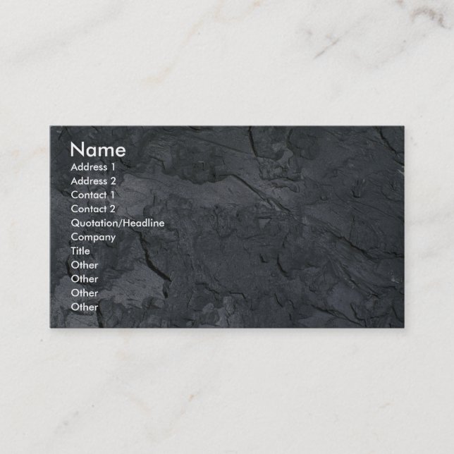 Illustrative Italian stone tiles Business Card (Front)