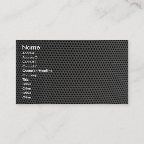 Illustrative Plastic grid Business Card Template