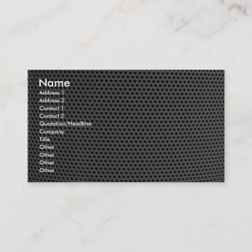 Customizable Illustrative Plastic grid Business Card Template