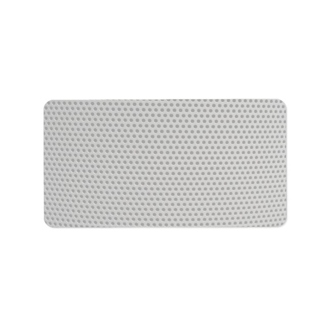 Illustrative Plastic grid Label (Front)