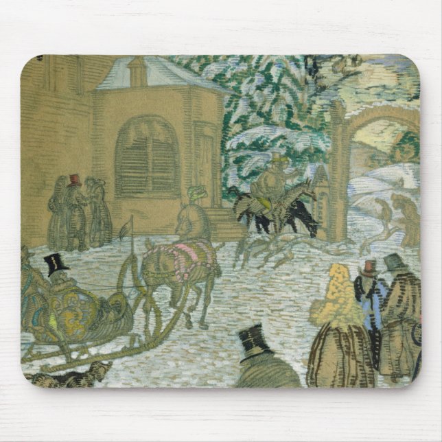 Illustraton for 'Dubrovsky', by Alexander Pushkin Mouse Pad (Front)