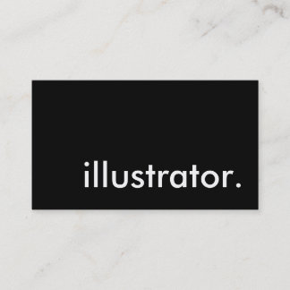 illustrator. business card