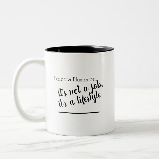 Illustrator  Lifestyle Coffee Mug (Left)