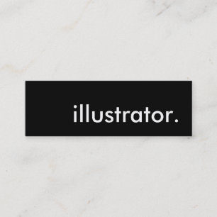 illustrator. mini business card