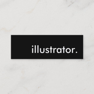 illustrator. mini business card