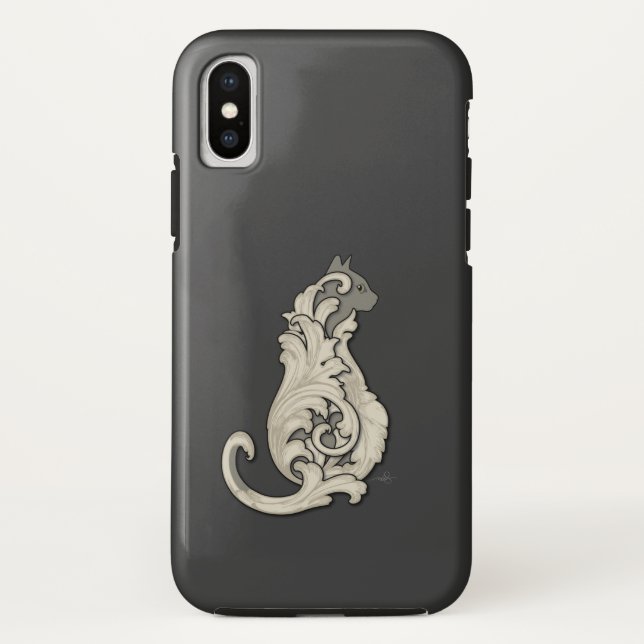 Illustrious Cat Case-Mate iPhone Case (Back)