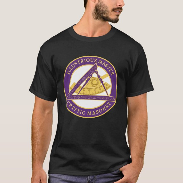 Illustrious Master Mason Cryptic Masonry York Rite T-Shirt (Front)