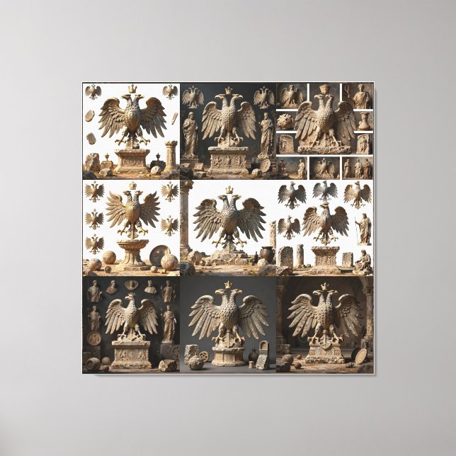 IllyrianAltarRelicsSacredEagleArtBundle IX HERSYM  Canvas Print (Front)