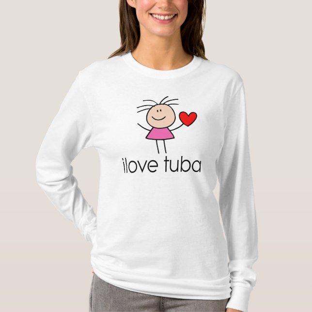 iLove Tuba Gift T-Shirt (Front)