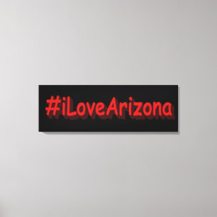 "#iLoveArizona " Cute Design. Buy Now Canvas Print