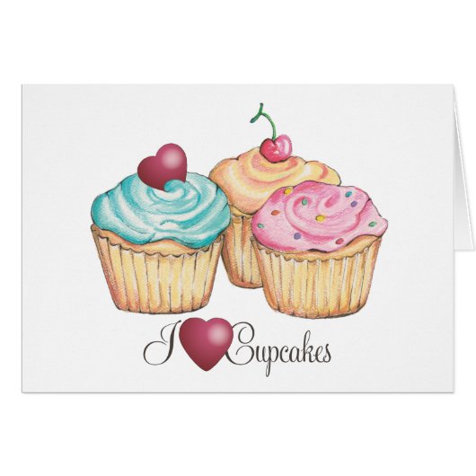 ILoveCupcakes Cards (Front Horizontal)