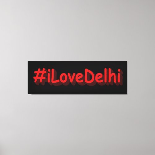 iLoveDelhi Cute Design Buy Now Canvas Print