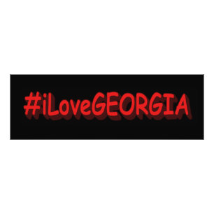 "#iLoveGEORGIA " Cute Design. Buy Now Photo Print