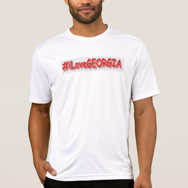 "#iLoveGEORGIA " Cute Design. Buy Now T-Shirt (Front)