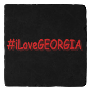 "#iLoveGEORGIA " Cute Design. Buy Now Trivet