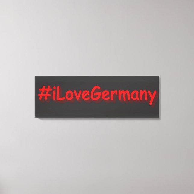 "#iLoveGermany" Cute Design. Buy Now Canvas Print (Front)