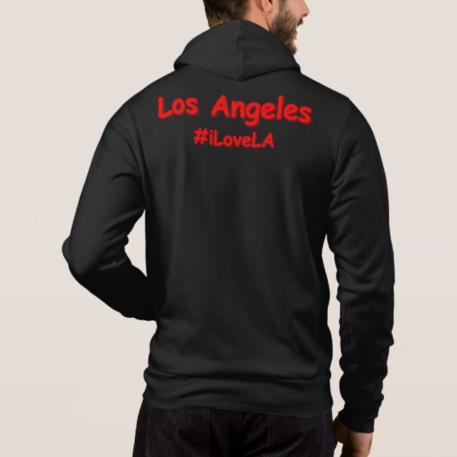 "#iLoveLA" Cute Design. Buy Now Hoodie (Back)