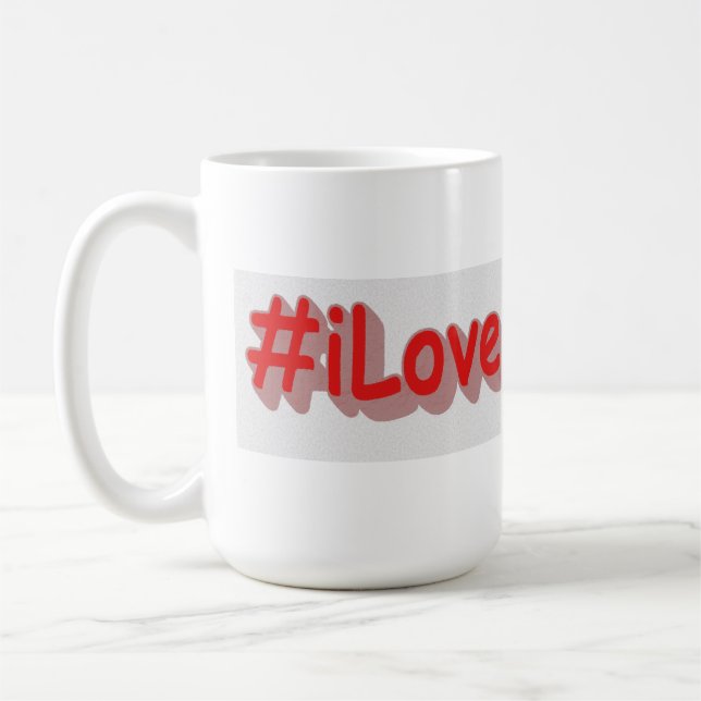 "#iLoveMichigan " Cute Design. Buy Now Coffee Mug (Left)