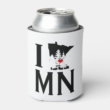 Ilovemn Can Cooler by ZachAttackDesign at Zazzle