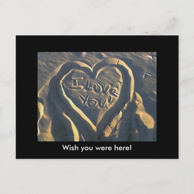 Iloveyou, Wish you were here! Postcard (Front)