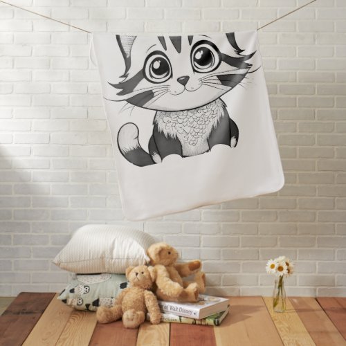 Ilustrasi Cat For everyone Baby Blanket