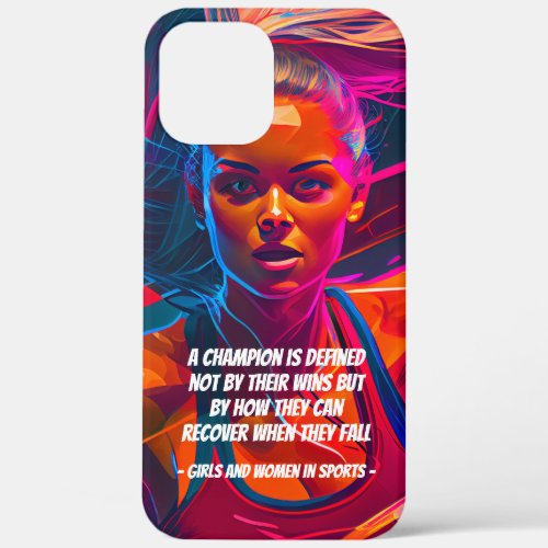 Ilustration Women in Sports iPhone 12 Pro Max Case