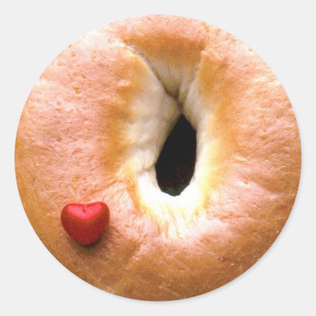 iluvbagels classic round sticker (Front)