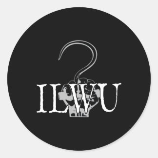 Ilwu Longshore Cargo Hook Classic Round Sticker