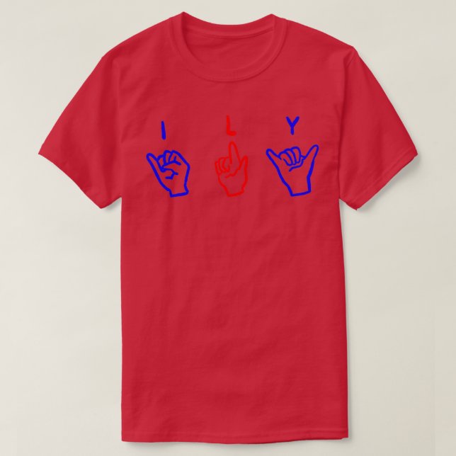 ily asl 2 T-Shirt (Design Front)