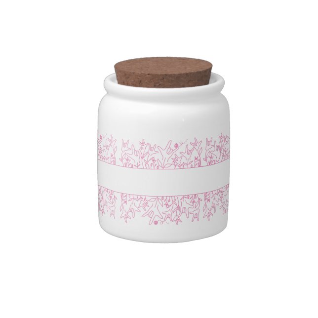 ILY Bloom - Custom Name ASL Design Candy Jar (Right)