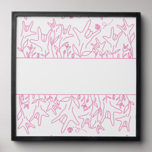 ILY Bloom - Custom Name ASL Design Peel And Stick Photo Tile