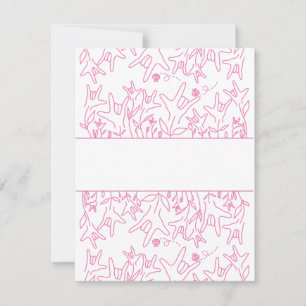 ILY Bloom - Custom Name ASL Design RSVP Card