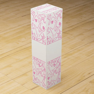 ILY Bloom - Custom Name ASL Design Wine Box
