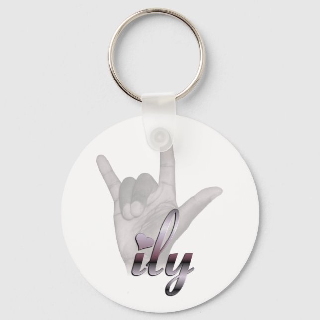 ILY hand Keychain (Front)