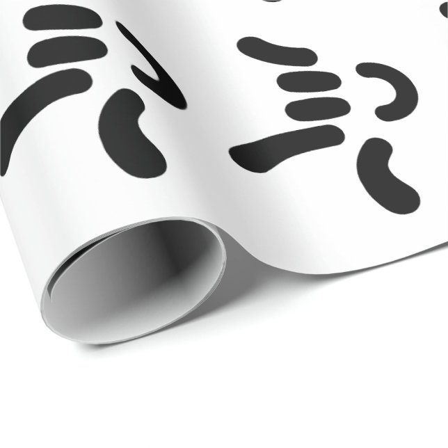 ILY (I Love You) ASL - Sign Language Gift Wrapping Paper (Roll Corner)