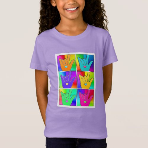 ILY I LOVE YOU Times Six Pop Art T_Shirt