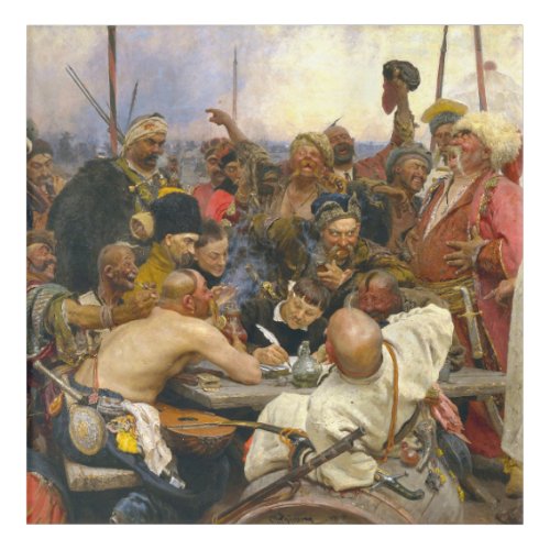 Ilya Repin Reply of the Zaporozhian Cossacks Acrylic Print