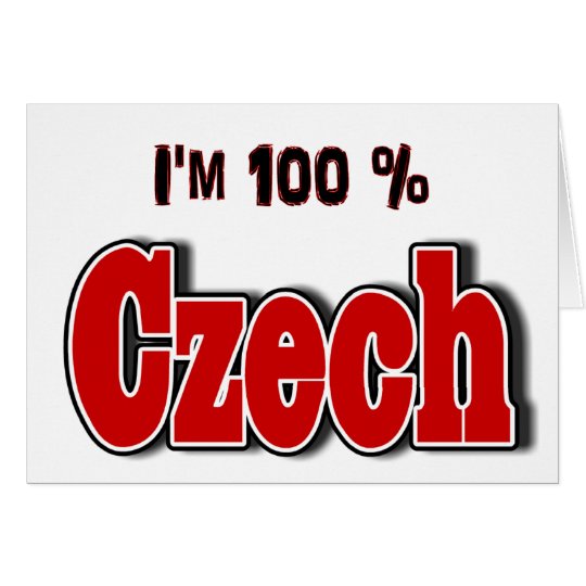 I'm 100 Percent Czech Card