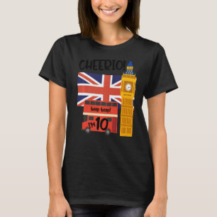 I'm 10 10th Birthday British London Theme United T-Shirt