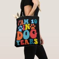 I'm 10 In Dog Years 70th Birthday Groovy Dog Lover