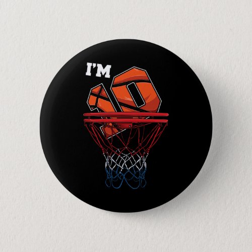 Im 10 Years Old Basketball Net Ball Game Gift Bir Button