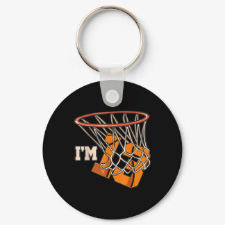 I'm 13 Bysketbyll 13th Birthday Teens 13 Year Old  Keychain