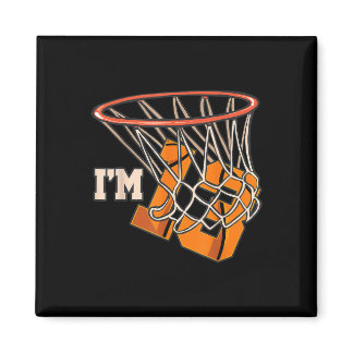 I'm 13 Bysketbyll 13th Birthday Teens 13 Year Old  Magnet