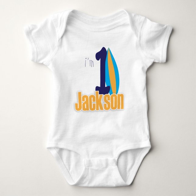 I'm 1 baby bodysuit (Front)