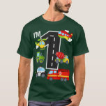 I'm 1 Birthday Boy 1st Bday Car Fire Truck Airplan T-Shirt<br><div class="desc">I'm 1 Birthday Boy 1st Bday Car Fire Truck Airplane Tractor  .</div>