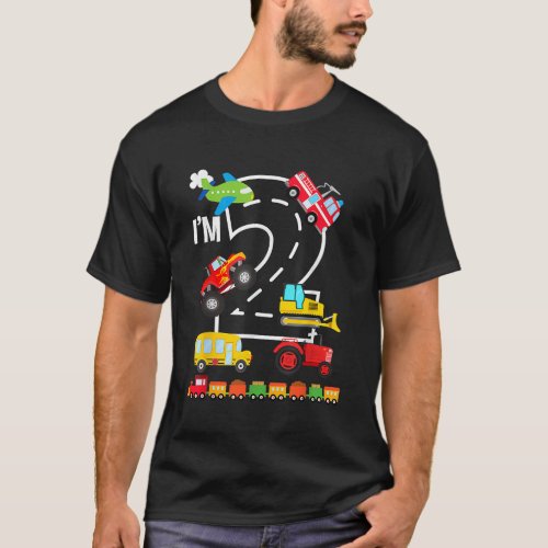 Im 2 2nd Birthday Trucks Vehicles Transportation T T_Shirt