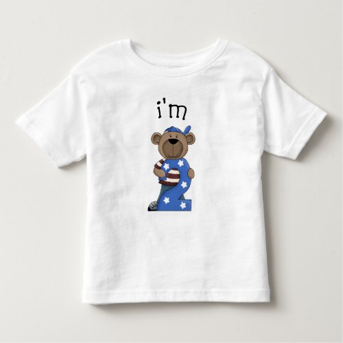 Im 2 Birthday Bear Toddler T_shirt