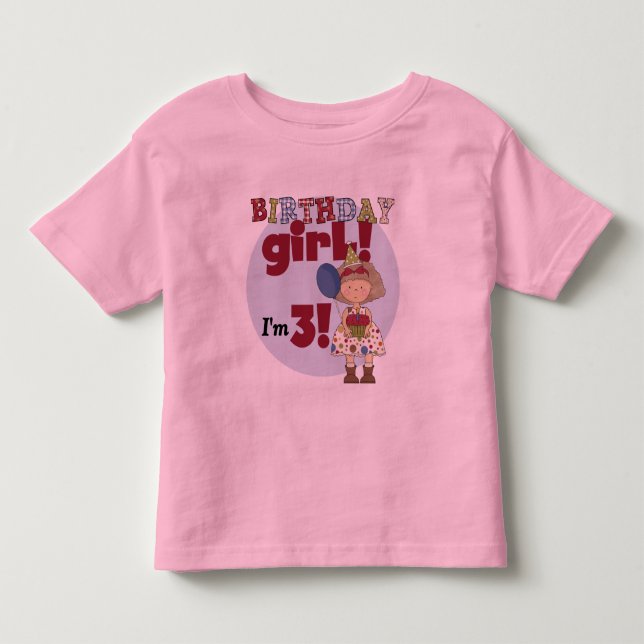 I'm 3 Birthday Girl Tshirts and Gifts (Front)