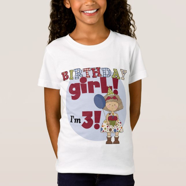 I'm 3 Birthday Girl Tshirts and Gifts (Front)