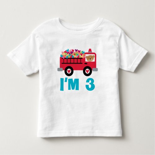 Im 3 Fire Truck Toddler T_shirt